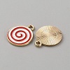 Christmas Themed Alloy Enamel Pendants ENAM-WH0058-017I-1