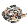Raw Rough Natural African Black Opal Beads Strands G-M453-D02-3