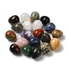 Natural & Synthetic Mixed Gemstone Egg Pocket Palm Stone G-C095-04-1