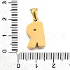 Golden 304 Stainless Steel Pendants STAS-K300-01G-R-3