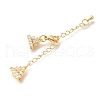 Brass Lobster Claw Clasps KK-K388-62G-2