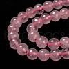 Natural  Rose Quartz Beads Strands X-G-L104-6mm-01-3