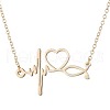 Stainless Steel Doctor Stethoscope ECG Link Necklaces YS5632-1-1