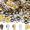 SUNNYCLUE 150Pcs 5 Colors Tibetan Style Alloy Rondelle Tube Bails FIND-SC0008-23-1
