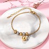304 Stainless Steel Curb Chain Bracelets BJEW-D337-01B-GP-1