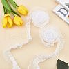 Polyester Lace Trim OCOR-WH0058-07B-6