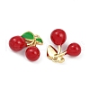 Brass Enamel Charms KK-L231-21G-04-2