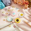  Sunflower Silicone Knitting Needle Point Protectors DIY-NB0010-91-4