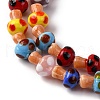Handmade Evil Eye Lampwork Beads Strands LAMP-S069-01A-07-3