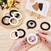 DICOSMETIC 10Pcs 2 Colors Ring Silicone Beads SIL-DC0001-79-3