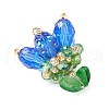 Transparent Glass Pendants PALLOY-MZ00722-07-2