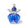 Faceted Glass Pendants PALLOY-MZ00583-02-1