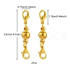 Brass Magnetic Clasps KK-YW0001-56G-5