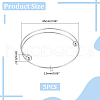 Unicraftale 5Pcs 304 Stainless Steel Wire Wrap Bangles Making MAK-UN0001-51-3