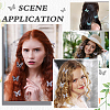 CRASPIRE 24Pcs 2Bags Cloth Butterfly Alligator Hair Clip FIND-CP0002-49A-6