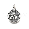 925 Sterling Silver Thinking Angel Charms STER-G046-05AS-1