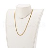 304 Stainless Steel Diamond Cut Cuban Link Chain Necklaces NJEW-JN03367-01-4