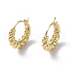 Brass Twist Rope Shape Hoop Earrings for Women EJEW-F296-02G-2