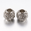 Alloy Rhinestone European Beads PALLOY-F200-03B-1