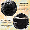 Gauze Feather Flower Hair Bands for Women OHAR-WH20002-05-6