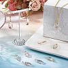 BENECREAT 10Pcs Brass Glass Pendants KK-BC0001-93-7