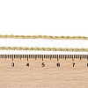 Brass Twist Rope Chains Necklace for Women NJEW-P265-15G-4