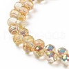 Transparent Glass Beads Strands GLAA-G096-01F-3