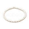 Alloy Heart Beaded Stretch Bracelet for Women BJEW-JB07722-02-1
