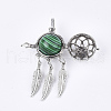 Alloy Cage Big Pendants G-S246-16-4