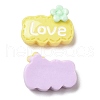 Cartoon Opaque Resin Cabochons X-RESI-C039-01F-3