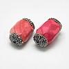 Natural Fire Crackle Agate Beads G-Q982-D04-2