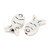Tibetan Style Fish Alloy Beads TIBEB-Q059-053-3