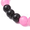 2Pcs 2 Colors 304 Stainless Steel Charms Bracelets BJEW-JB11848-4