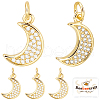 Beebeecraft 10Pcs Brass Micro Pave Cubic Zirconia Charms KK-BBC0015-97-1