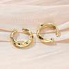 Rack Plating Brass Chunky Cuff Earrings for Women EJEW-G288-14G-1