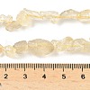 Raw Rough Natural Lemon Quartz Beads Strands G-M453-C01-5