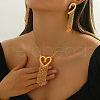 Elegant Zinc Alloy Hollow Heart Tassel Jewelry Set for Women HX7925-3