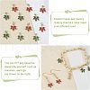SUPERFINDINGS 24Pcs 2 Colors Brass Cubic Zirconia Charms KK-FH0004-25-4