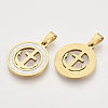 201 Stainless Steel Pendants STAS-N089-72G-2