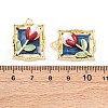 Alloy Enamel Pendants FIND-M060-09D-G-3