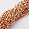 Glass Pearl Beads Strands X-HY-4D-B48-3