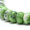 Synthetic Ocean White Jade Beads Strands G-S257-5x10mm-11-3