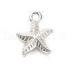 925 Sterling Silver Starfish Charms STER-U009-09S-02-1