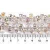 Half Rainbow Plated Electroplate Beads Strands EGLA-H104-09A-HR03-4