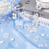 SUNNYCLUE 120Pcs 6 Styles ABS Plastic Imitation Pearl Big Beads KY-SC0002-30-4