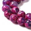 Dyed & Heated Natural Fire Crackle Agate Beads Strands G-P539-C01-04-4