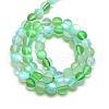 Synthetic Moonstone Beads Strands G-F142-8mm-M-2