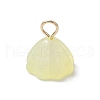 Acrylic Lotus Pendants PALLOY-JF02712-01-3