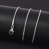 Tarnish Resistant 304 Stainless Steel Snake Chain Necklace Making STAS-P045-18P-4