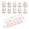 100Pcs 10 Style Rack Plating Eco-Friendly Iron Charms IFIN-YW0001-30-3